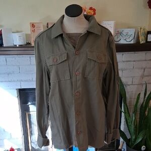 French Connection Khaki Military Jacket